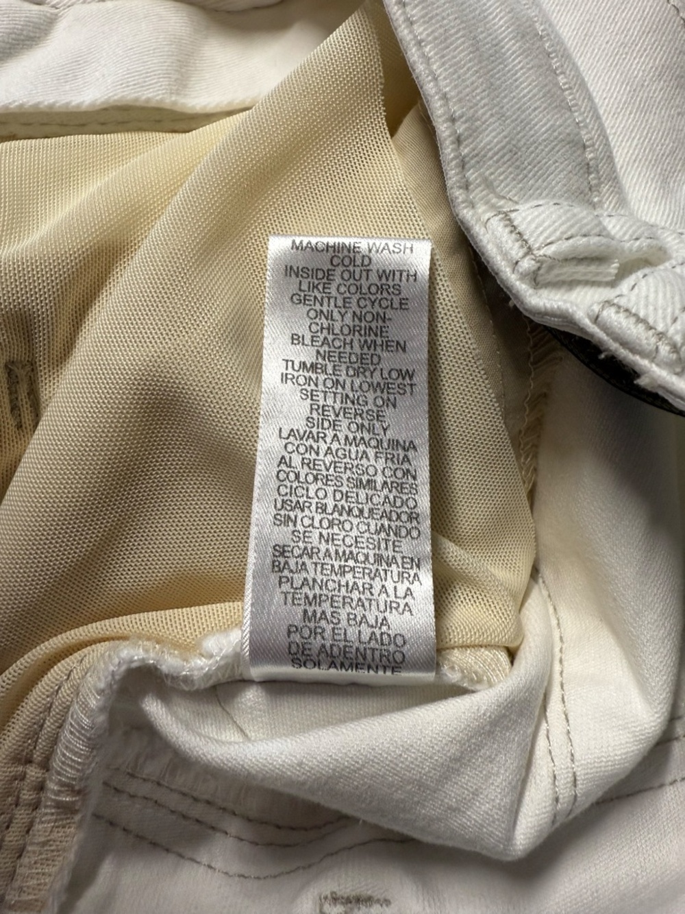 Democracy Ab Solution White High Rise Straight Leg Jeans Crop Paneled Sz 14 NWT - Picture 14 of 14